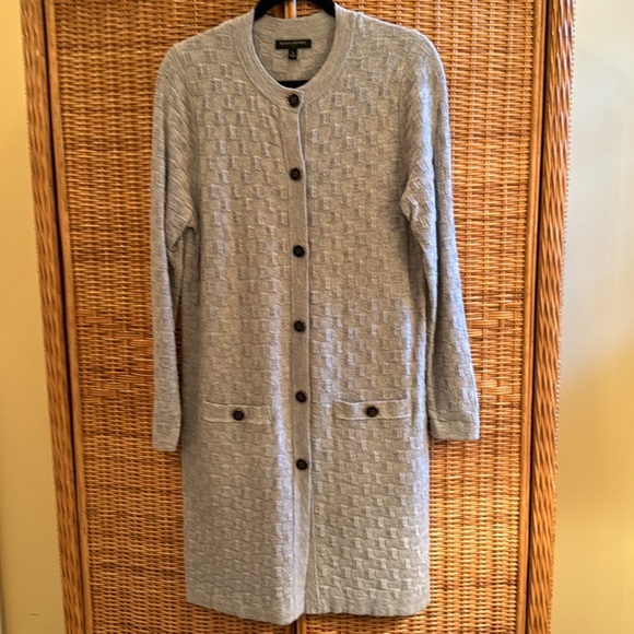 EUC Banana Republic long gray cardigan, Size M - Picture 1 of 7